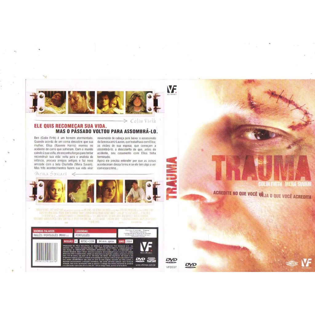 Dvd Trauma, Colin Firth, Mena Suvari, Original