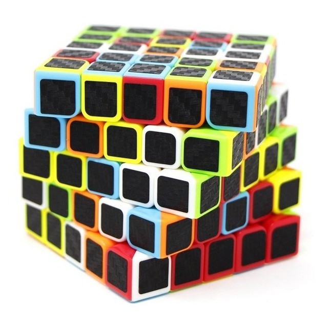 Cubo Mágico Profissional 5x5x5 Qiyi Qizheng Original Carbon em Oferta na Shopee