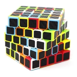 Cubo Mágico 5x5 QiYi QiZheng Carbon Fiber Preto