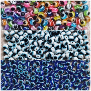 Olho Grego 6mm Miçanga Com furo Passante