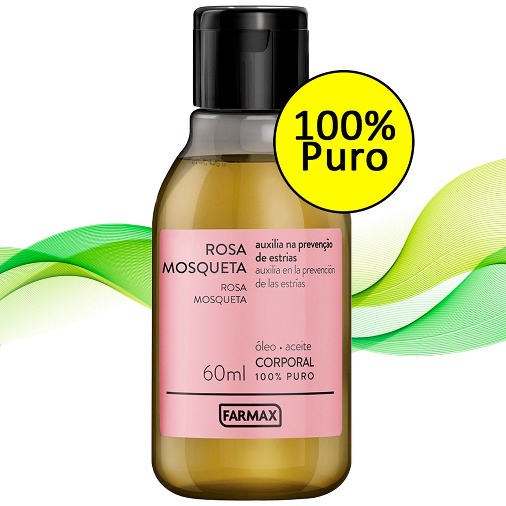 Óleo de Rosa Mosqueta 60 Ml Farmax - Indicado para Manchas nas Axilas ...