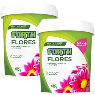 Kit 2 Adubo Fertilizante Forth Flores 400g - Jardineira em Oferta na Shopee