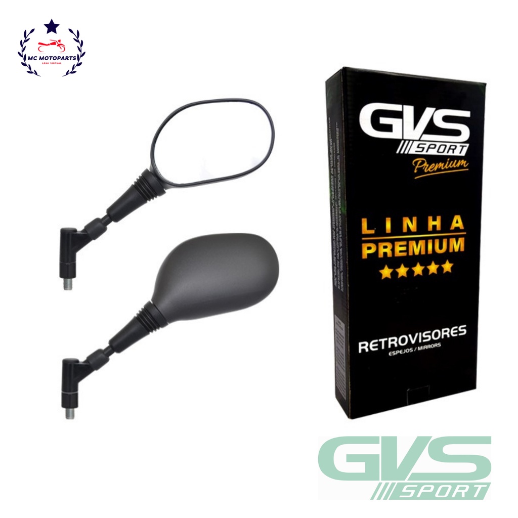Retrovisor Espelho GVS XT660 Giro 360° Yamaha Lente Convexa em Oferta na Shopee