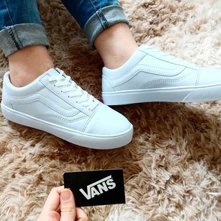 vans era couro branco