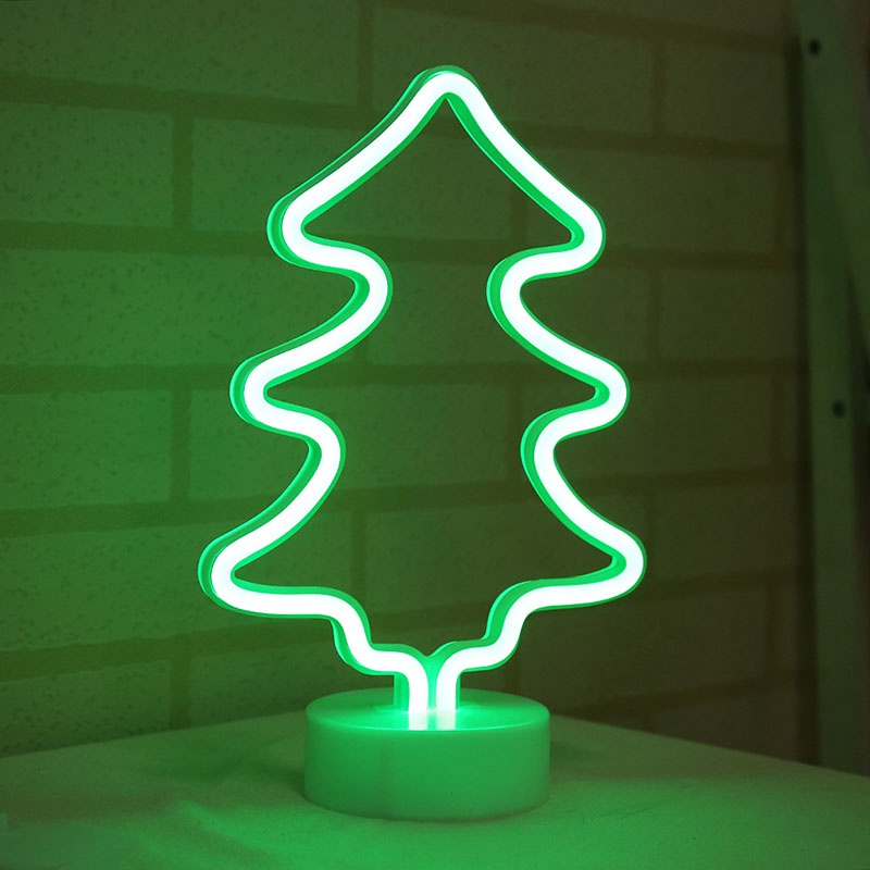 Árvore de led neon para decoração de natal, árvore de led neon para mesa de  natal e crianças | Shopee Brasil
