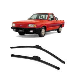 Kit Palheta Ford Pampa 1982 a 1997 Limpador Parabrisa Silicone
