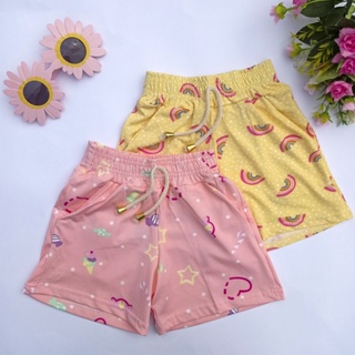 Shortinho - Short Estampado Feminino Infantil e Juvenil Com Bolso Verão em Oferta na Shopee