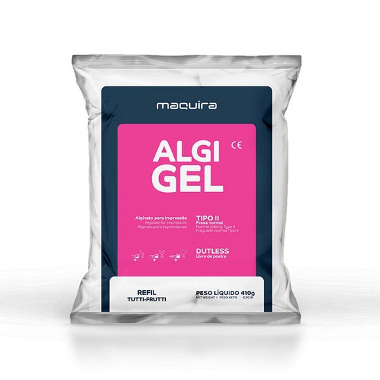 Alginato Algi-Gel Tipo II - Maquira 410g para Moldagem