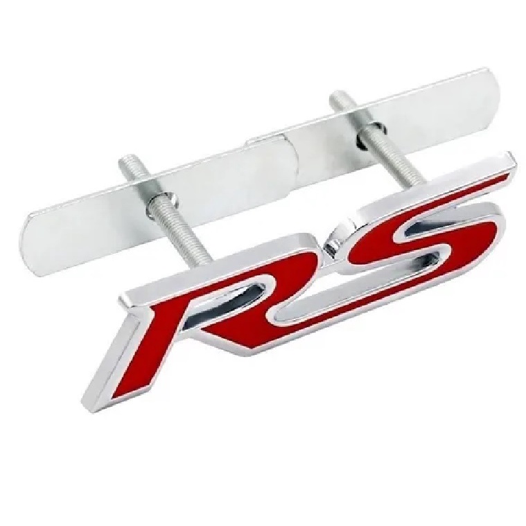 1 Emblema Rs Grade Frontal Chevrolet Cruze Onix Sonic Metal