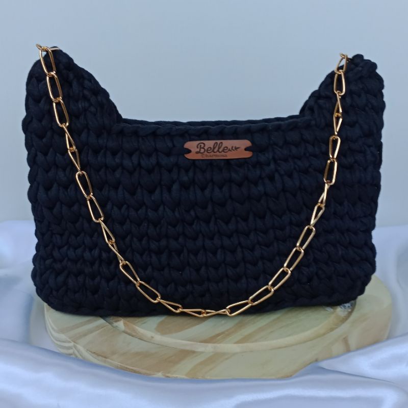 Bolsa baguete prada em crochê | Shopee Brasil