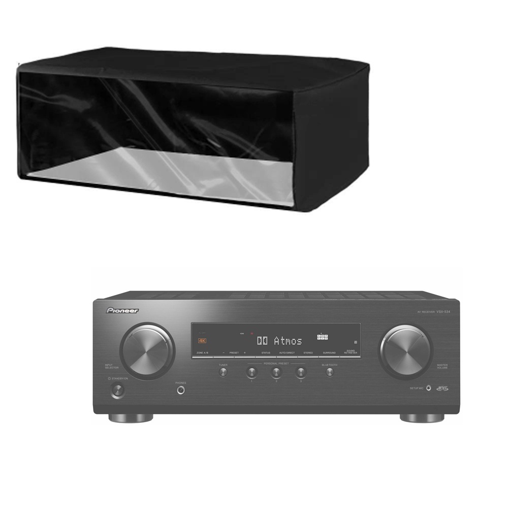Capa para Receiver Pioner Vx-534 Com Frente Transparente