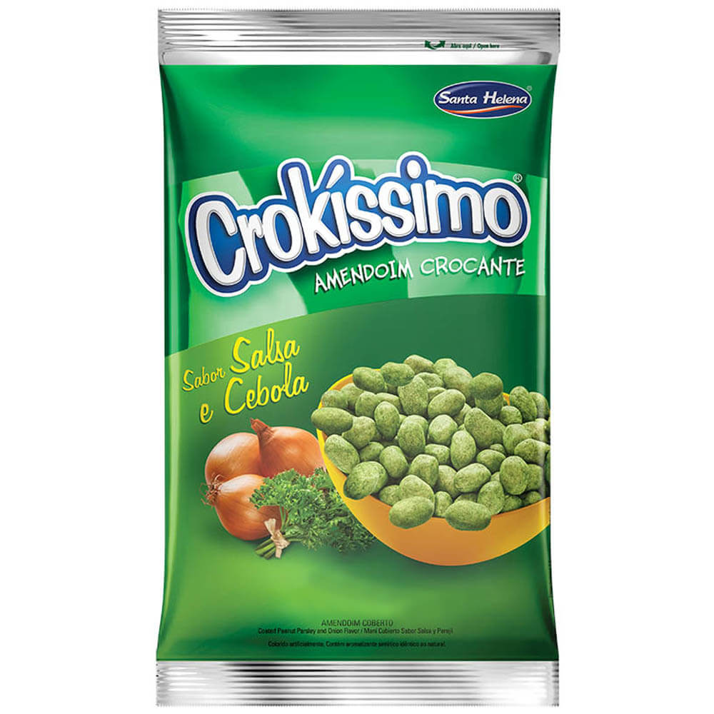 Amendoim Crokissimo Cebola e Salsa 1,01kg - Santa Helena