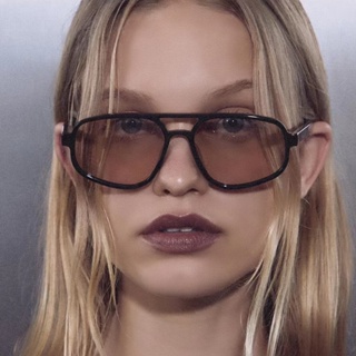 Vintage Dupla Ponte Óculos De Sol Oversized Feminino Marca Moda Cores Doces Ao Ar Livre em Oferta na Shopee