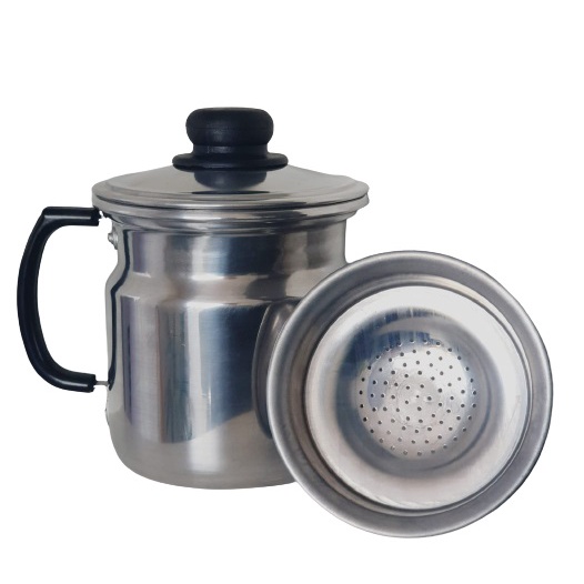 Coador Filtro De Óleo De Cozinha 1,2l Alumínio - 1 unidade