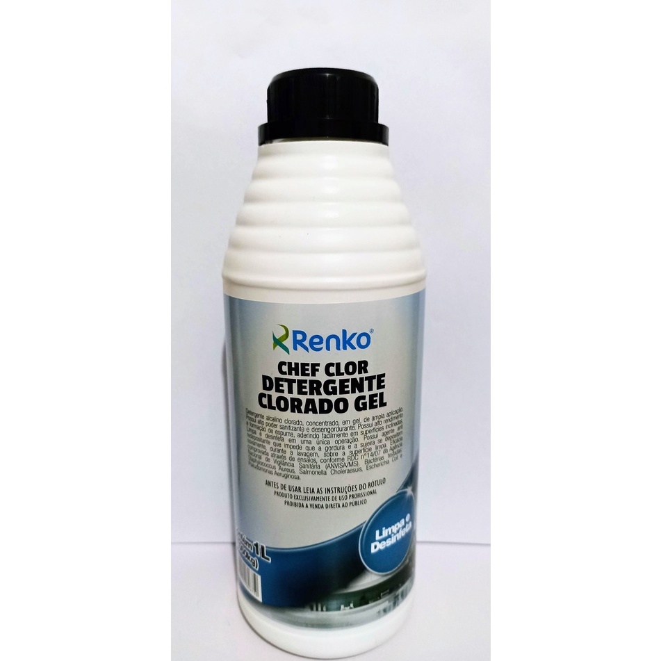 Detergente Clorado em Gel Alta Diluição Chef Clor 1L - Renko
