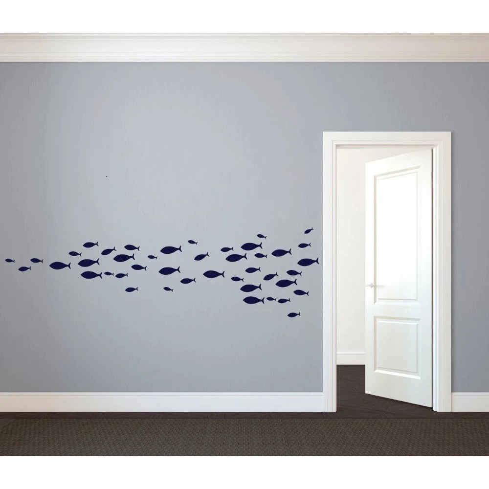 111 Adesivos Decoração De Parede Peixes Tamanhos Variados em Oferta na Shopee