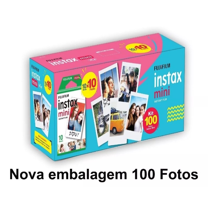 Filme Instantâneo Fujifilm - Instax Mini Com 100 Poses