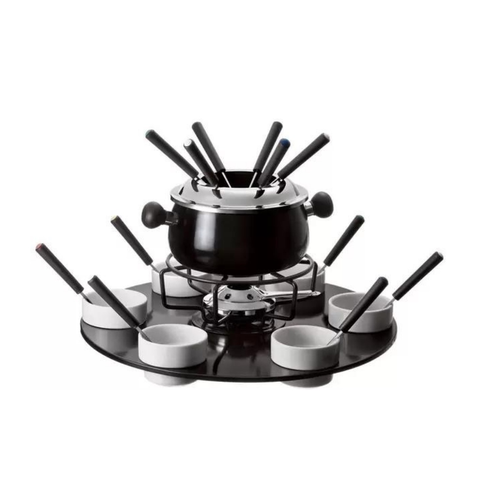 Jogo De Fondue Chocolate E Queijo 23 Peças Shopee Brasil