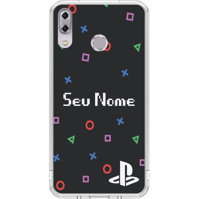 Capa de Celular Capinha Asus Zenfone 5 2018 Personalizada  - Playstation Com Nome