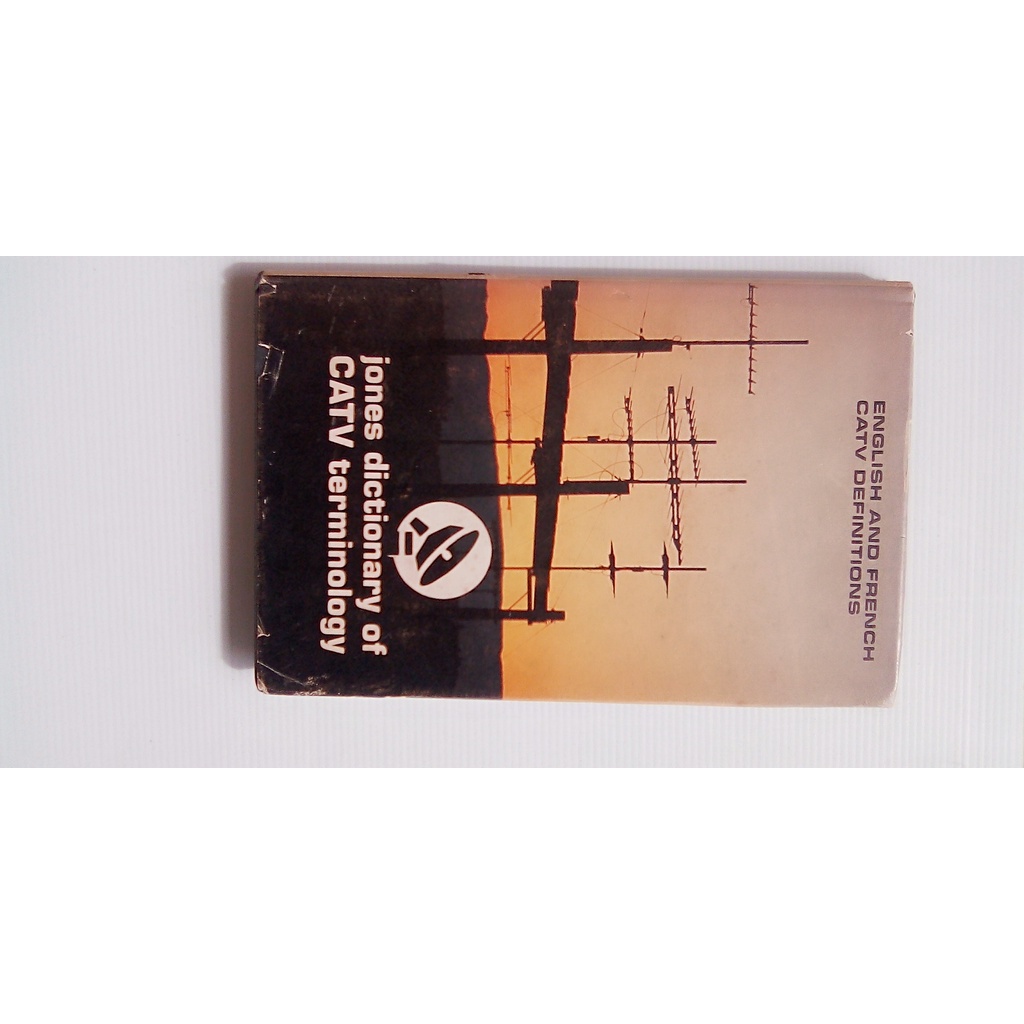 livro de 1973 - Jones Dictionary Of Catv Terminology English And French
