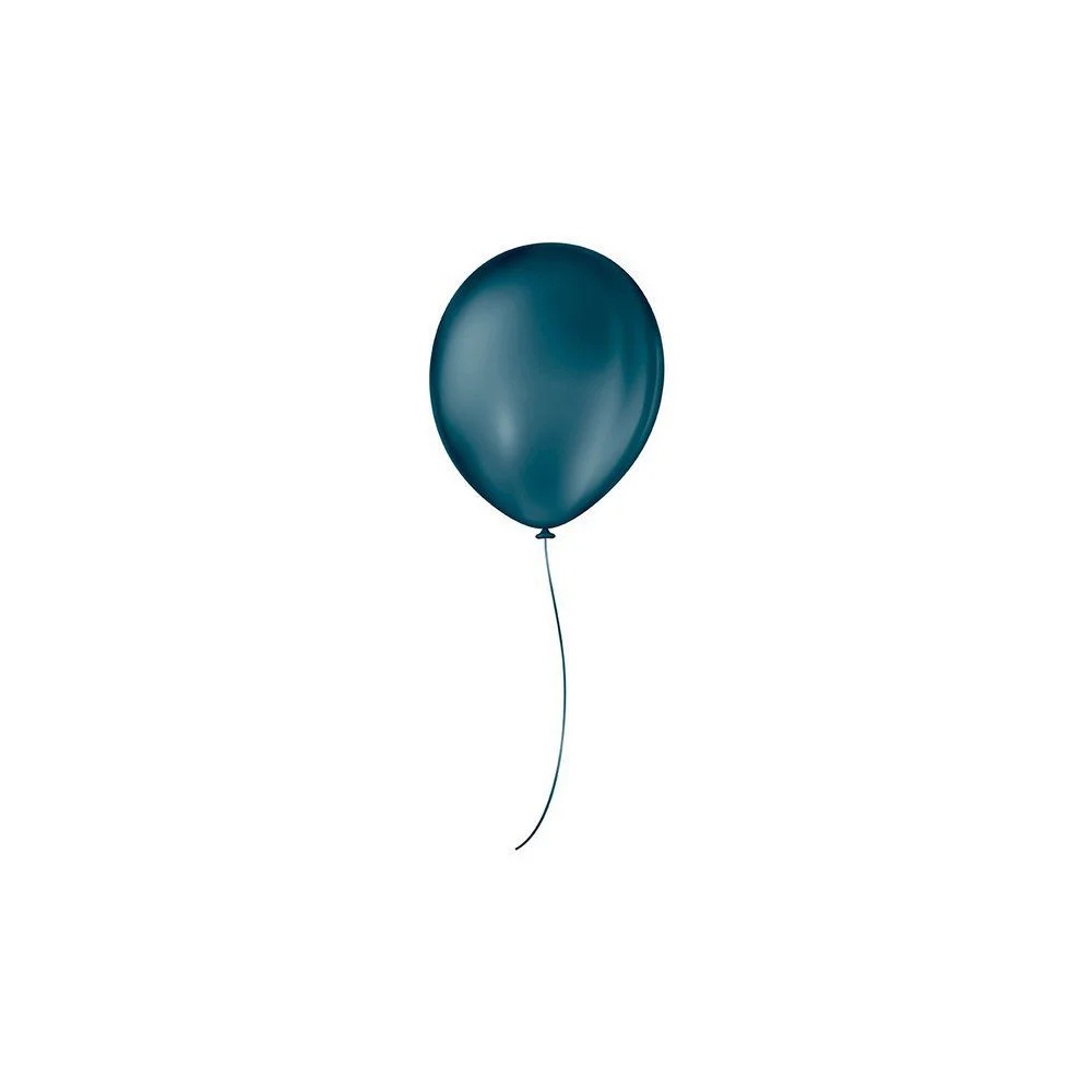 Balão de Festa Liso - 11" 28cm - Azul Petróleo - 50 unidades - Home & Living