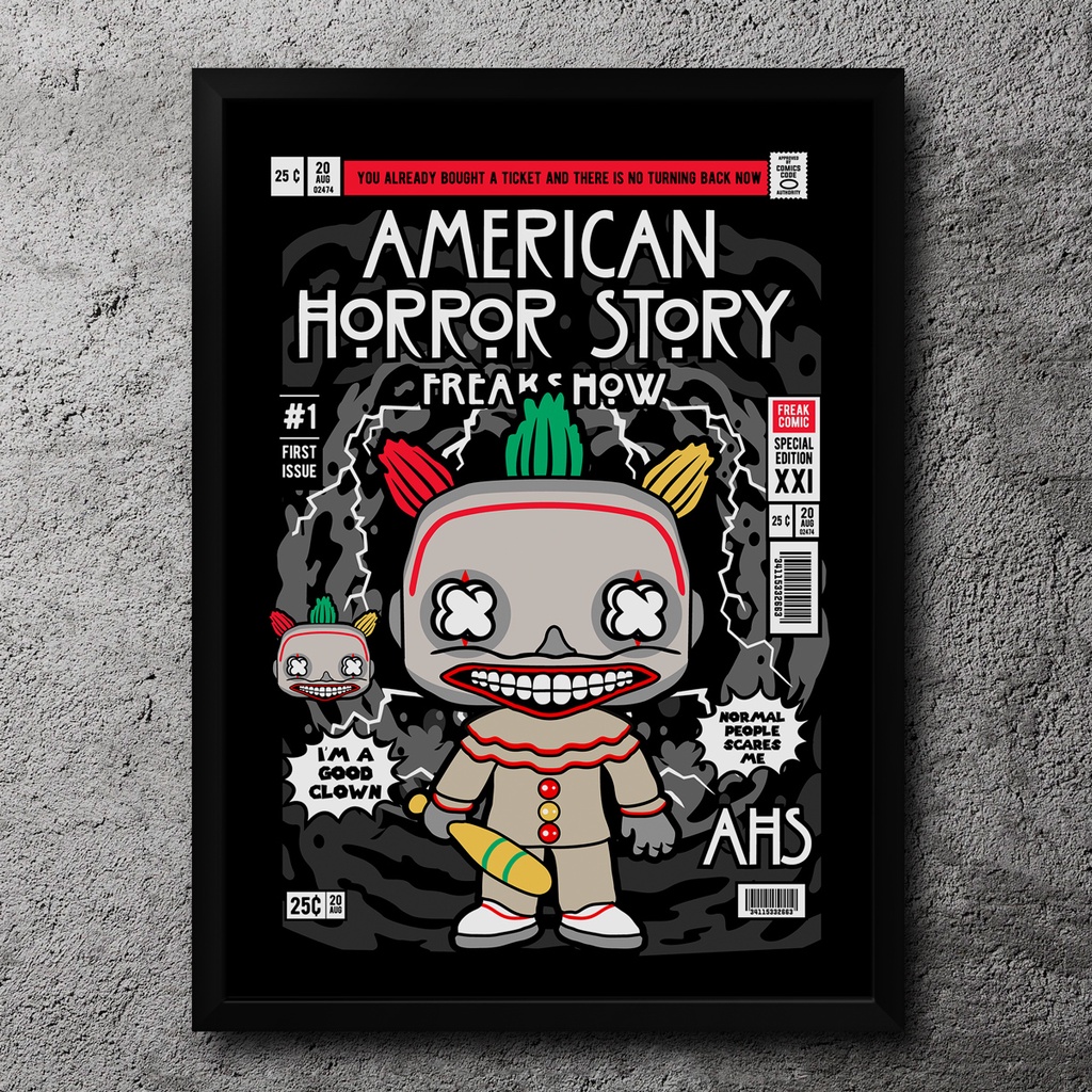 Quadro American Horror Story - Funko & Chibi Art