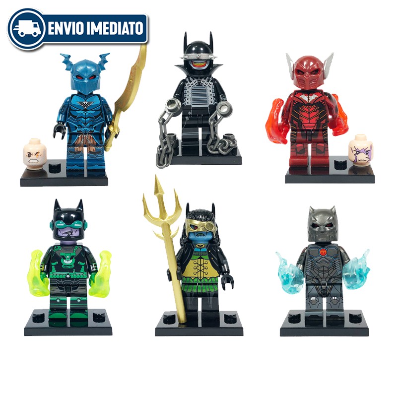 Batman Que Ri E Noite De Trevas Metal Multiverso Dc Comics Blocos De Montar Boneco Compativel Lego Shopee Brasil