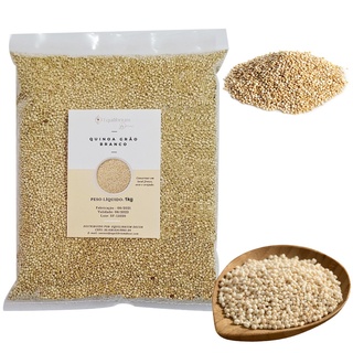 Quinoa Grão Branco Proteínas Natural Especiaria Equilibrium Decor 1kg Ótimos Benefícios