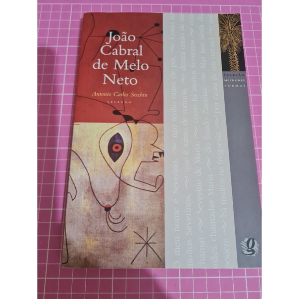 Melhores poemas João Cabral de Melo Neto Shopee Brasil