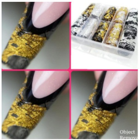 kit c/ 10/20/30 rolos foil de malha de alumínio 3D [ para decoração de unhas ] ~ C&S BAZAR ~ — imagem 2 de 2