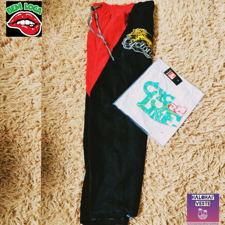 Calça Cyclone Veludo+ camisa Cyclone Algodão