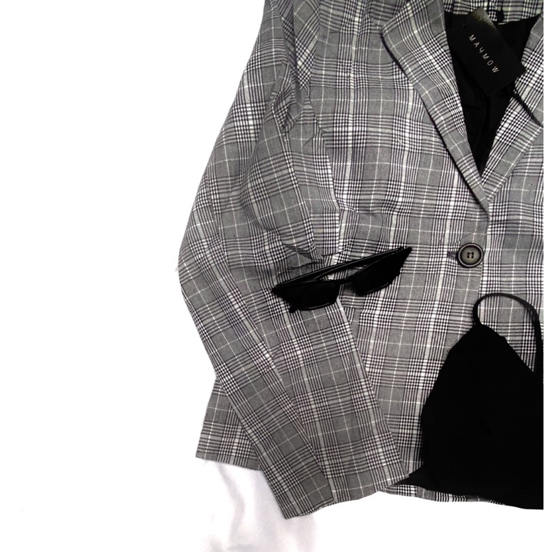 Blazer Xadrez | Blazer Alfaiataria | Blazer Cinza | Blazer preto