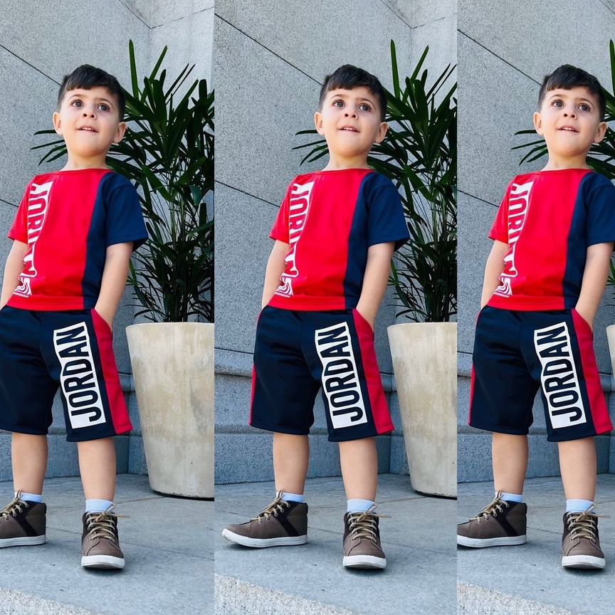 Conjunto Infanto Juvenil Masculino Bermuda e Camisa Menino Tamanhos 2 4 ...