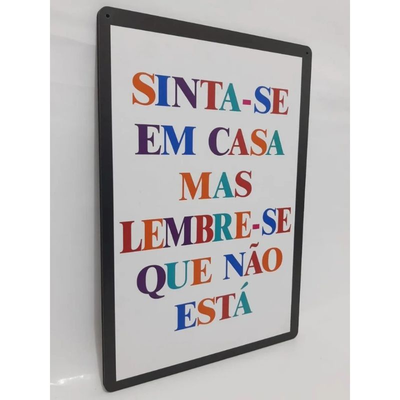 Quadro decorativo frases MDF 