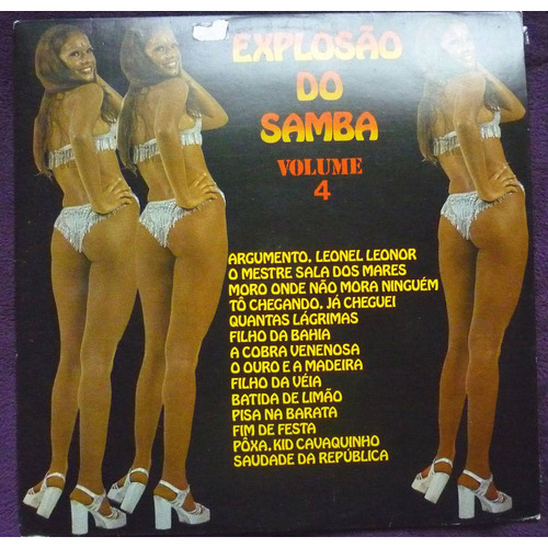 LP Explosão do Samba Vol. 4 | João Bosco | Paulinho da Viola | Samba Autêntico | Raro Vinil 1975