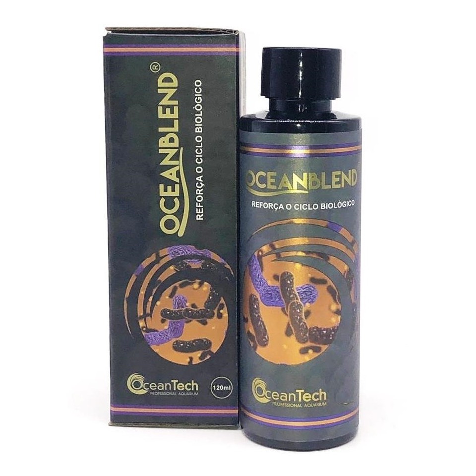 Ocean Tech Ocean Blend 250ml. Potencializador Biológico P/ Manutenção de Aquários Doce e Marinho