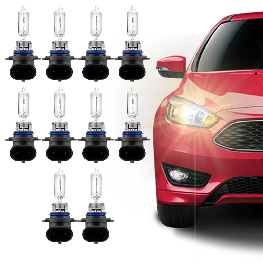 Kit Com 10 Lâmpadas Halógena Automotiva Hb3 60w 12v 9005 para Farol de Carro em Oferta na Shopee