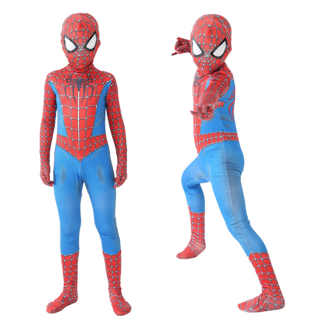 Traje Infantil De 2 A 12 Anos Uma Peça O Incrível Conjunto De Roupas Homem-Aranha