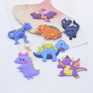 10Pcs Dinossauro Cabochon Artesanato Sapatos Decorações Adesivos Scrapbooking Patches DIY Acessórios