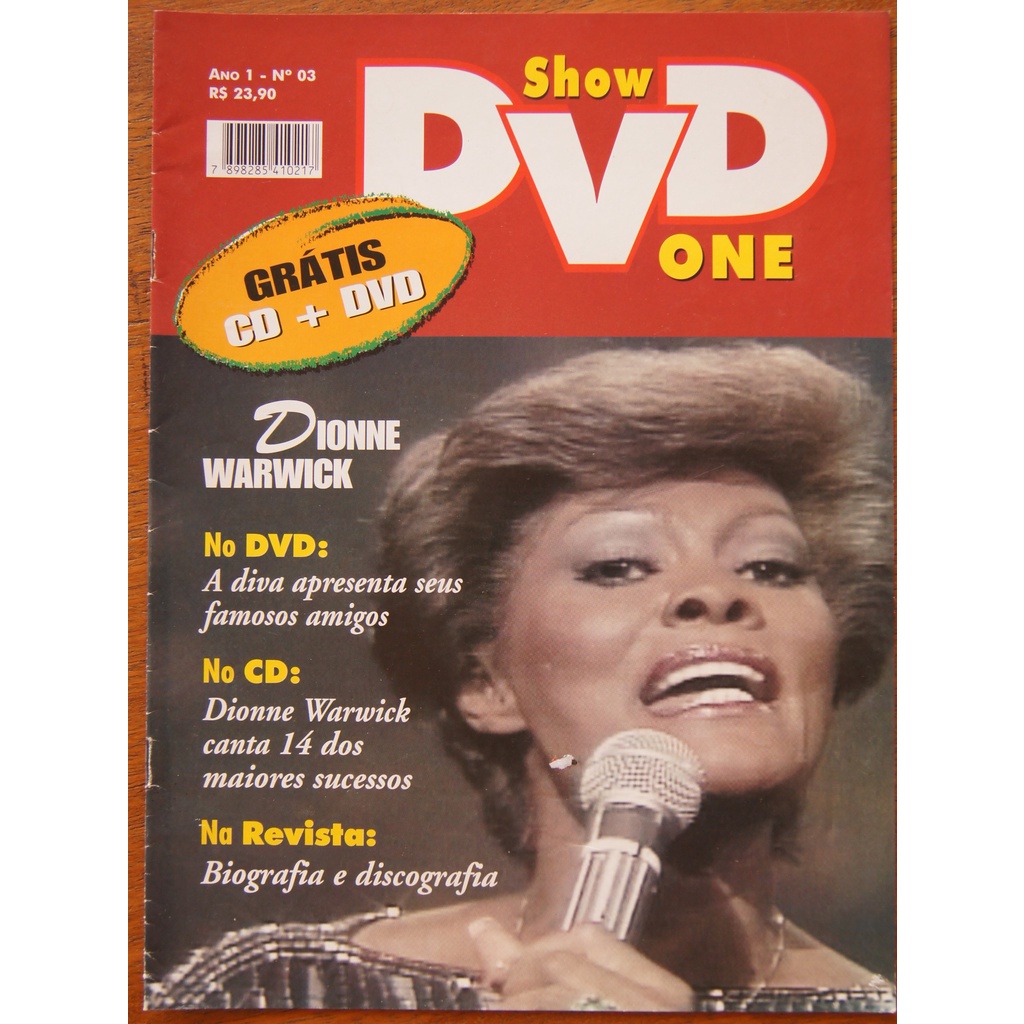 Revista Show DVD One Nº 03 Dionne Warwick