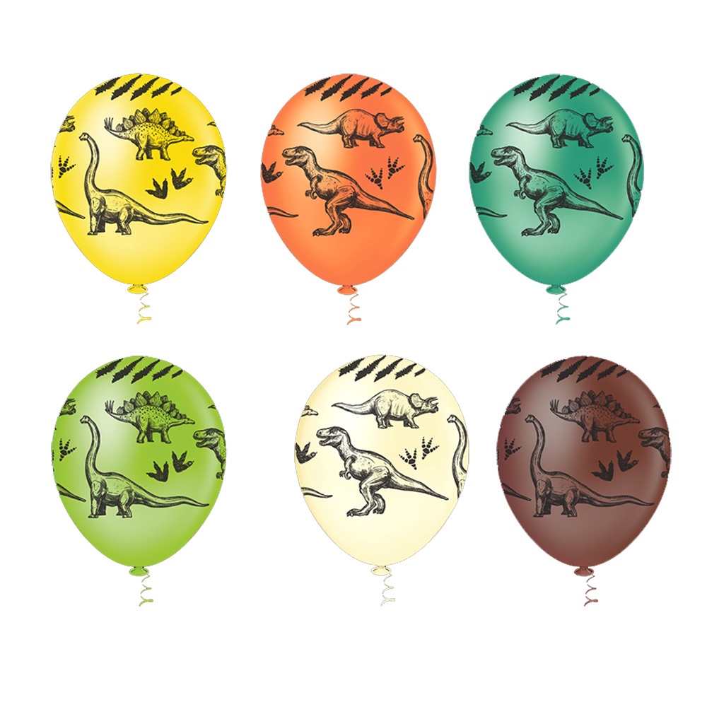 50 Balões Bexiga Dinossauro Látex Número 10 Grande em Oferta na Shopee