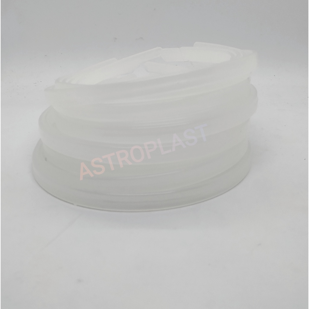 *PROMOCAO*  Kit Tiara Silicone Transparente Inquebrável 10 mm **SEM DENTINHOS**