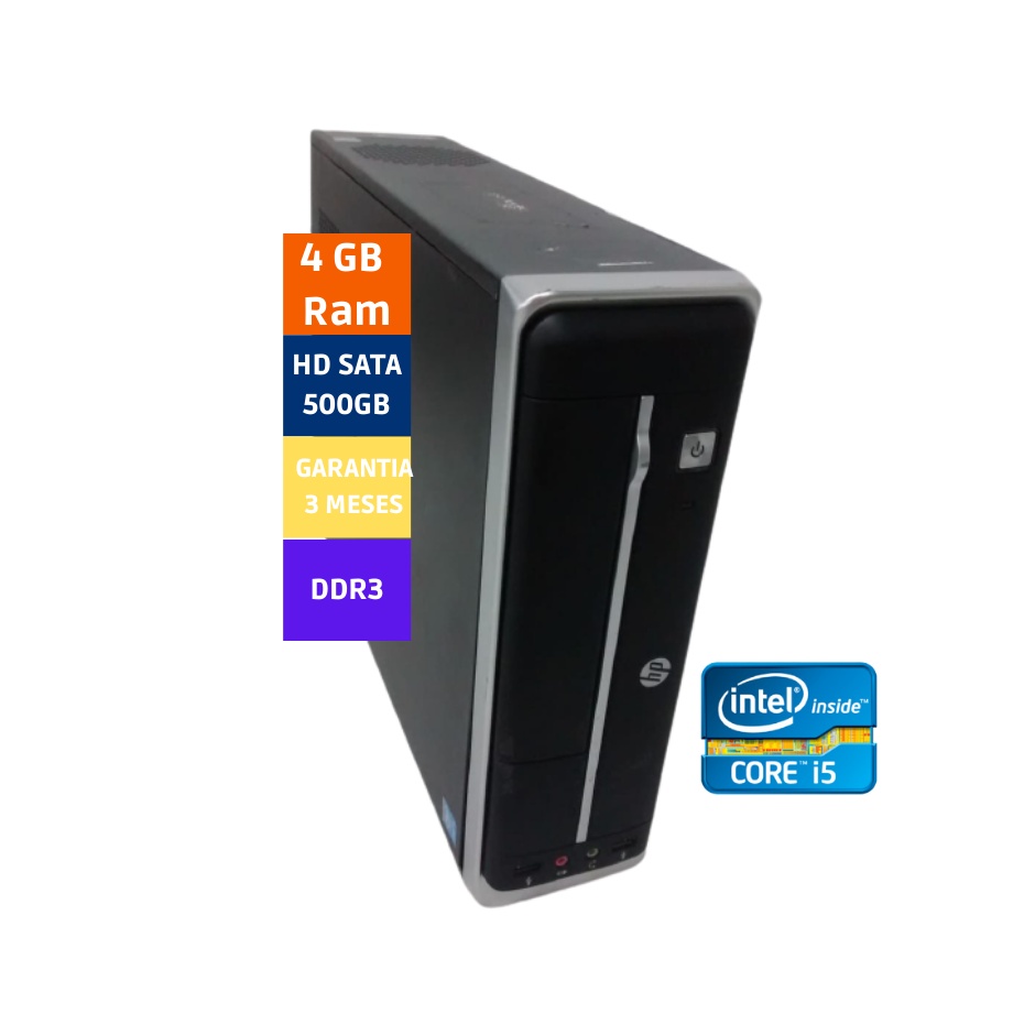 Computador De Mesa Hp Intel Core I5 4gb Ram Hd 500gb Com Win 10