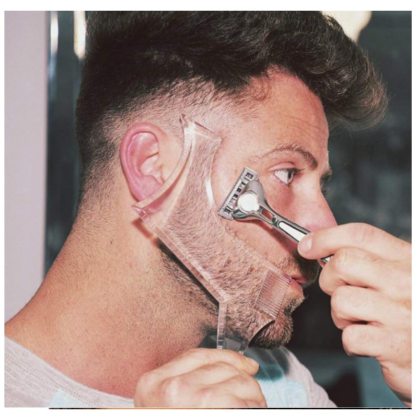 Pente Régua Alinhador Modelador E Barba Profissional