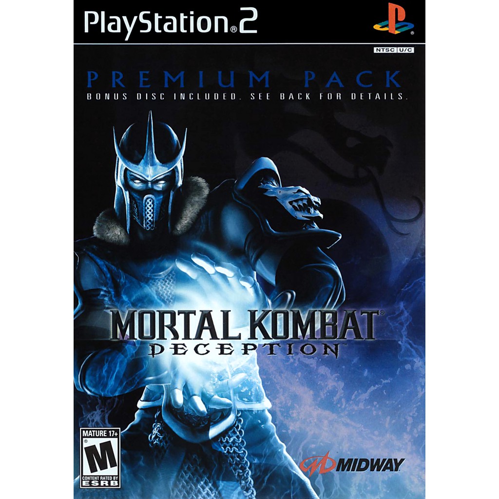 Mortal Kombat  Deception  Premium Pack Bonus Disc jogo playstation ps2
