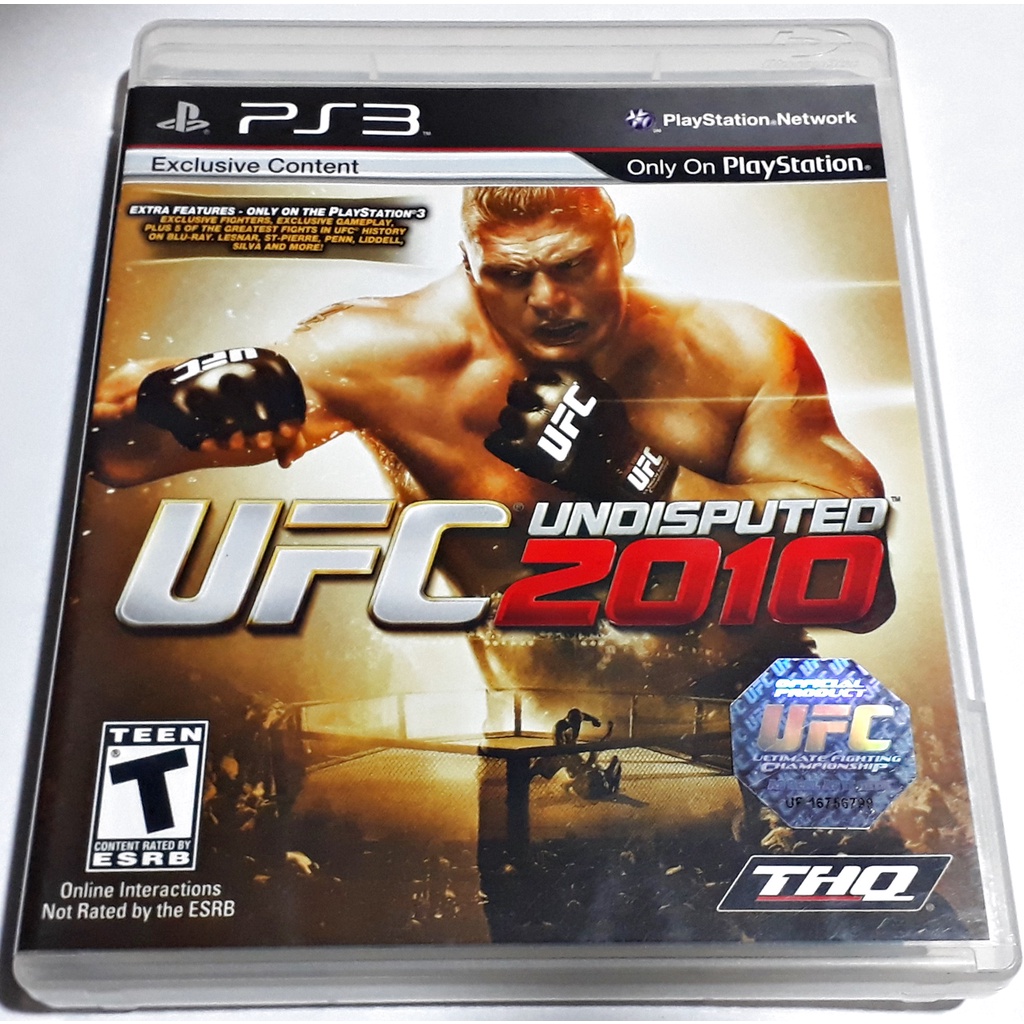 Jogo UFC Undisputed 2010 Playstation 3 ps3 Mídia Física Original Luta MMA Usado