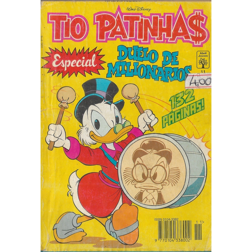 tio patinhas especial nº11 - duelo de milionários - dezembro de 1993 - Editora Abril