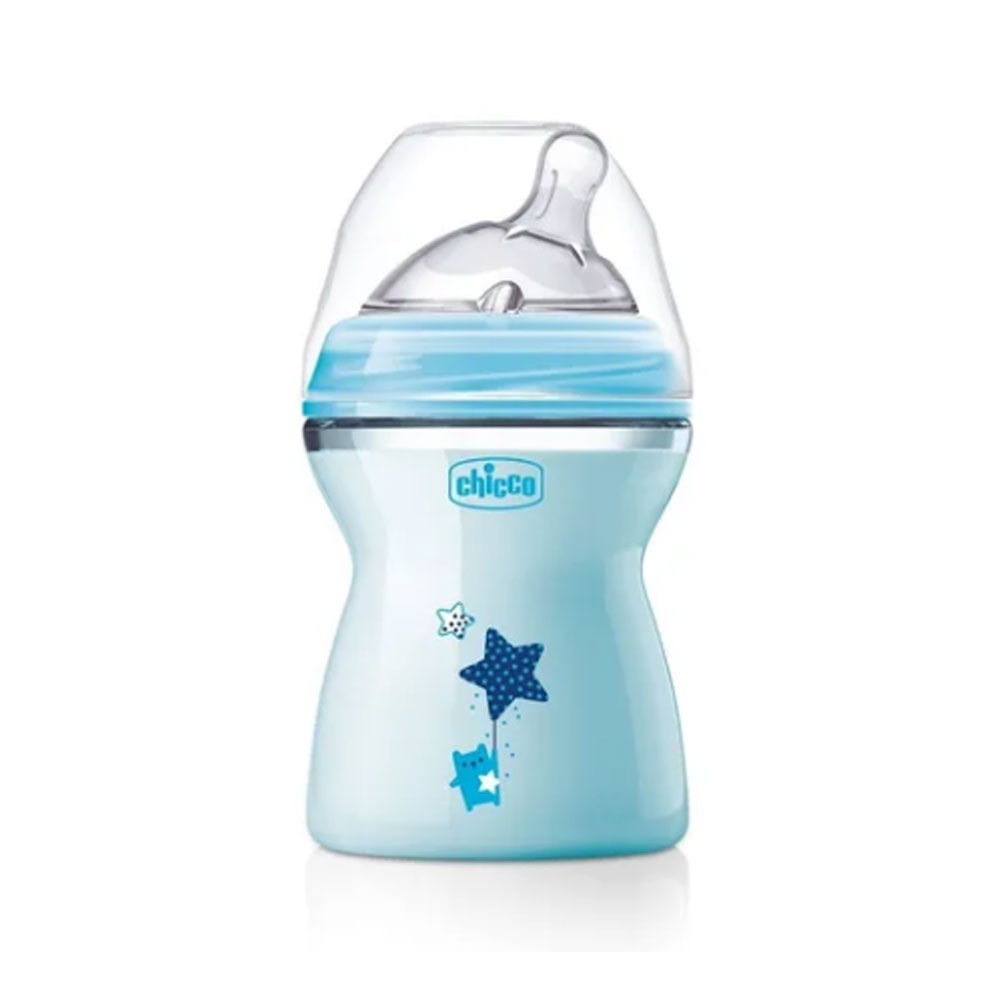 Mamadeira Step Up 250ml Chicco Azul 2m+ Fluxo Médio