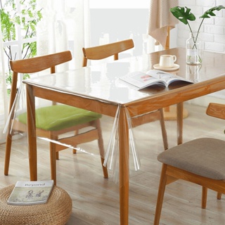 Protetor de Toalha de Mesa Transparente Grossa Plástico Térmico Impermeável 0,15mm Toalha de Mesa Transparente em Oferta na Shopee