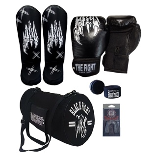 kit,Luva+bandagem+Bucal+Bolsa+caneleira em Oferta na Shopee